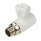 Кран шар.д/радиатора 20х1/2 прямой БЕЛЫЙ FR