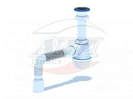 0110A Сифон для мойки 1 1/2"*40 Грот (гибкая труба 40/50), АНИ пласт (30)