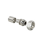 Муфта с накидной гайкой (евроконус) аксиальная лат 16 * 2,2 * 3/4   (РТП)(250/5)