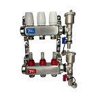 Коллектор VR113-03А с расх. 3 вых. БЕЗ кранов НЕРЖ (5)