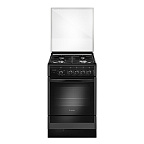 Газ.плита GEFEST ПГ 5300-03 0046 (85х50х58,5) фасад черный с растровым рисунком (полный газконтроль)