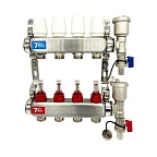 Коллектор VR113-04А с расх. 4 вых. БЕЗ кранов НЕРЖ (5)