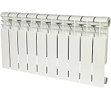 Радиатор БМ 350/80 8 секц (теплоотд.95Вт/секц) AQUAPROM В41 (синий квадрат) 