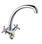 BA5318-1F-SE020-B702 См-ль д/кухни лат, высок.излив, гайка, Boou