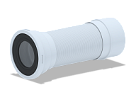 921К Армированная гофрированная труба для унитаза, выход(адаптер) 110мм АНИ пласт (20)