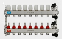 Коллектор VR123-02А с расх. 2 вых. с воздухоотводчиками 1"х3/4" (5/1шт)
