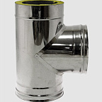 Сэндвич - тройник 90* (430/0,5 + нерж) ф130х200