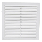 Решетка вент 190х190 ж/нак с москитной сеткой неразъемная Э1919Н