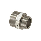 Ниппель лат 1/2 * 3/4  (15х20) никель   (РТП)(250/10)