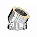 Сэндвич-колено 30* КРАФТ ГАЗ-50 (316/0,5/304/0,5) d130х230