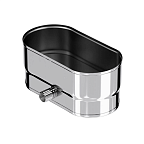 Конденсатоотвод бок. КРАФТ Овал (316/0,8) 100х200