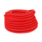 Шланг гофр.D34 красный (внутр. d30мм, бухта 50м) РТП