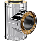 Сэндвич-тройник 90* КРАФТ Стандарт-50 (316/0,8/304/0,5) d120х220