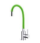 Смеситель для кухни, гибкий излив, салатовый  TSARSBERG  TSB-114-SA004 тип См-МОЦБА   