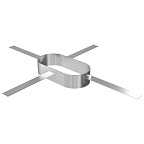 Хомут дистанционный КРАФТ Овал (316/0,5) 120х240