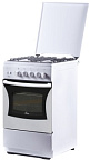 Газ.плита FLAMA FG24211W (4-х комф,крыш,чугун.реш,подсв,эл.розжиг,газ.контроль дух) (АРТ 221)