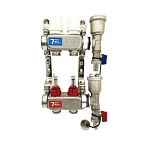 Коллектор VR113-02А с расх. 2 вых. БЕЗ кранов НЕРЖ (5)