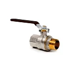 Кран шар лат 1/2 FM   PN40 рыч   (РТП)(70/10)