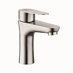 A51115 Смеситель для умывальника (сатин) нерж, d35, излив H=96мм, гайка FASHUN (10)