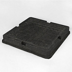 Люк ПП тип Л 700/700 КВАДРАТНЫЙ    1,5т черный