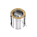 Сэндвич-шибер КРАФТ Стандарт-50 (316/0,8/304/0,5) d130х230