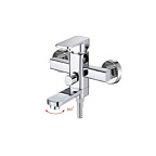 3006ВР Смеситель Potato для ванны с корот изливом и гайкой (ПОВОРОТ ИЗЛИВА на 180 градусов)