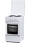 Эл.плита FLAMA АЕ1401W (4-х комфор.,мет.крышка,хоз.отсек,подсветка дух.шкафа)(АРТ052)