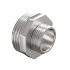 Ниппель лат 1/2 * 3/4  (15х20) никель (LD Pride)(70)
