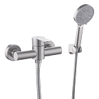 A52001 Смеситель душевой с гарнитуром (сатин) нерж, d35  FASHUN (10)