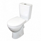 Унитаз-компакт "Рио" белый (гориз., сид, 2-х уровн.арм.) ROSA (г. Киров)