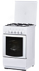 Газ.плита FLAMA FG2424W (4-х комф,стекл.крыш,проф.реш,подсв,эл.розжиг,газ.контроль дух) (АРТ 147)