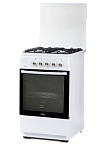 Газ.плита FLAMA RG24022W (еврогор,газ-конт. полный,хоз.отсек,мет.крышка,пров.реш)(АРТ217)