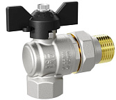 Кран шар. угловой с американкой 3/4 г/ш бабочка Ду20 Ру40 LD Pride (8)