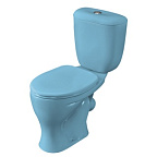 Унитаз-компакт ВОРОТЫНСКИЙ голубой, косой вып. (15)