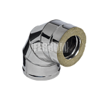 Сэндвич - колено 90* (430/0,5 + нерж) ф135х200