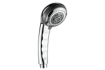 A02 Лейка для душа, круглая, d70мм, 3 режима, хром/серый  FASHUN (60)