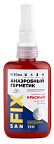Герметик анаэробный неразборный, высокой прочности, низк.-сред. вязкости, 50мл,красн, блистер SANFIX
