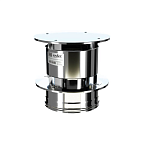 Оголовок с ветрозащитой КРАФТ Стандарт-50 (316/0,8/304/0,5) d120х220