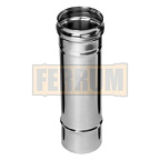 Дымоходная труба 0,25м ф80 (430/0,5) (1уп/4шт)