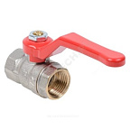 Кран шар. 1/2 г/г рычаг Ду15 Ру40 Стандарт, полн.проход, никель  Dist