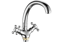 A4219-2 Смеситель для кухни (хром) силумин, гайка  FASHUN (10)