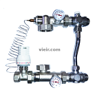 Насосно-смесительный узел д/теплого пола 130мм 10бар VR206 (10)