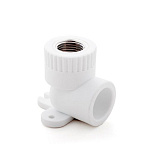 Угольник с КРЕПЛЕНИЕМ ВНР 25х3/4 БЕЛЫЙ РТП (60/20)