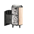 Печь банная "Атмосфера L" комбинированная сетка-ламель "Окаменевшее дерево"