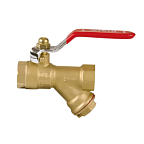 Кран шар лат 1/2 с фильтром рычаг (VIEIR) GL143 (72)