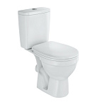 Унитаз-компакт "Рим" белый (гориз., сид. микролифт, 2-х уровн.арм. Oli) ROSA (г. Киров)