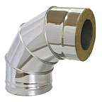 Сэндвич - колено 90* (430/0,5 + оц) ф150х210