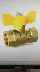 Кран д/манометра шар. GAS 1/2" (G1/2) РУ16 бабочка LD Pride   OFF