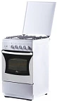 Газ.плита FLAMA FG24211W (4-х комф,крыш,чугун.реш,подсв,эл.розжиг,газ.контроль дух) (АРТ 221)