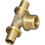 Тройник аксиальный лат M 20 * 1/2   (РТП)(120/10)